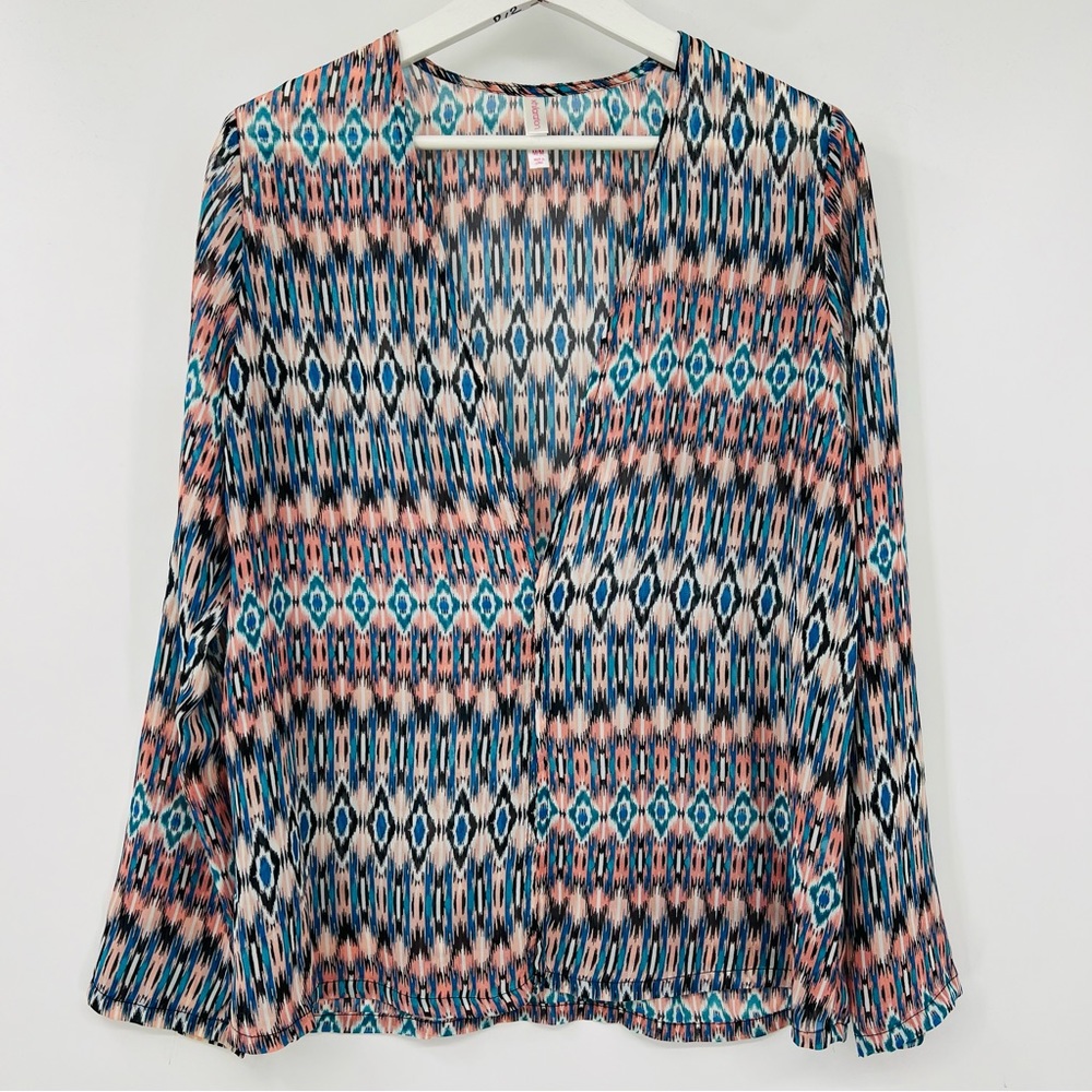 Xhilaration Kimono Long Sleeve Sheer Size Medium